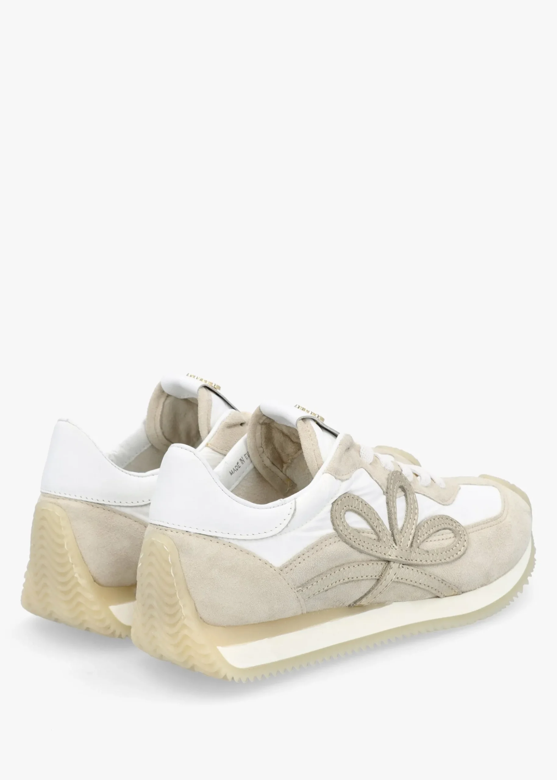 Movie Beige Suede & Nylon Runner Trainers