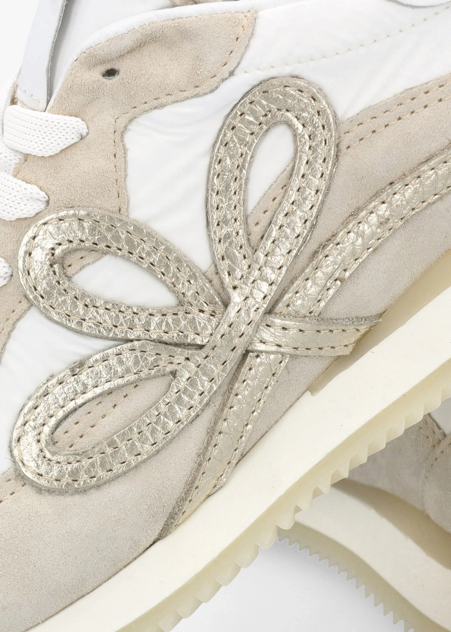 Movie Beige Suede & Nylon Runner Trainers
