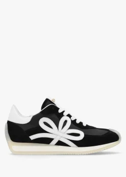 Movie Black & White Suede Runner Trainers