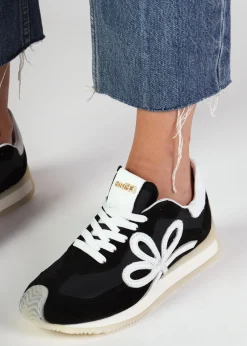 Movie Black & White Suede Runner Trainers