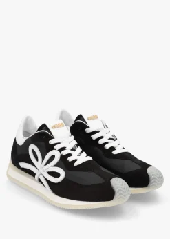 Movie Black & White Suede Runner Trainers