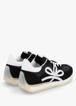Movie Black & White Suede Runner Trainers