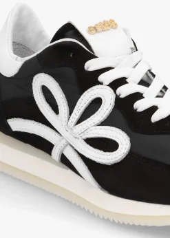 Movie Black & White Suede Runner Trainers