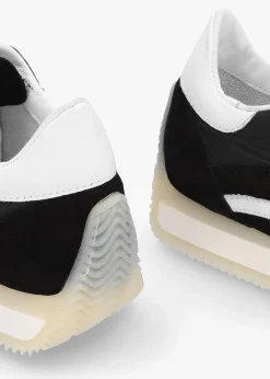 Movie Black & White Suede Runner Trainers