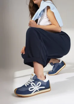 Movie Denim & Nylon Runner Trainers