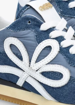 Movie Denim & Nylon Runner Trainers
