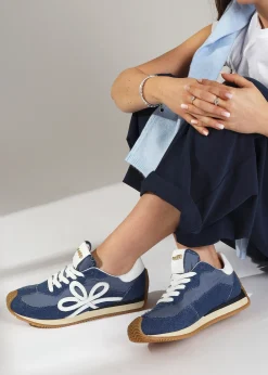 Movie Denim & Nylon Runner Trainers