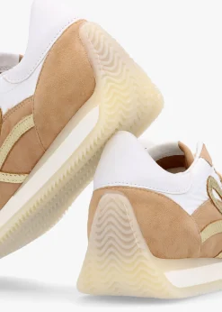 Movie Gold & Tan Suede Runner Trainers