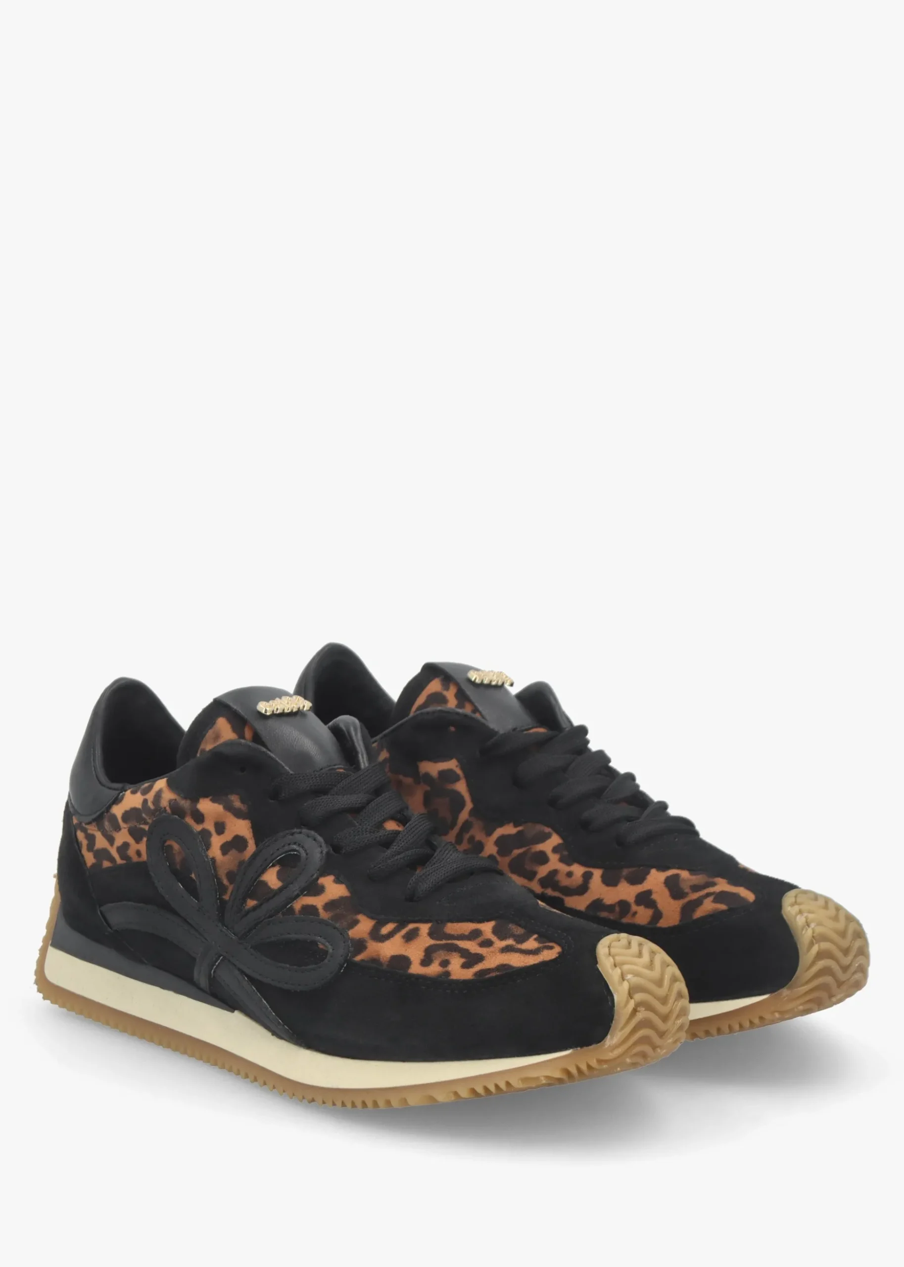 Movie Leopard Suede & Leather Runner Trainers