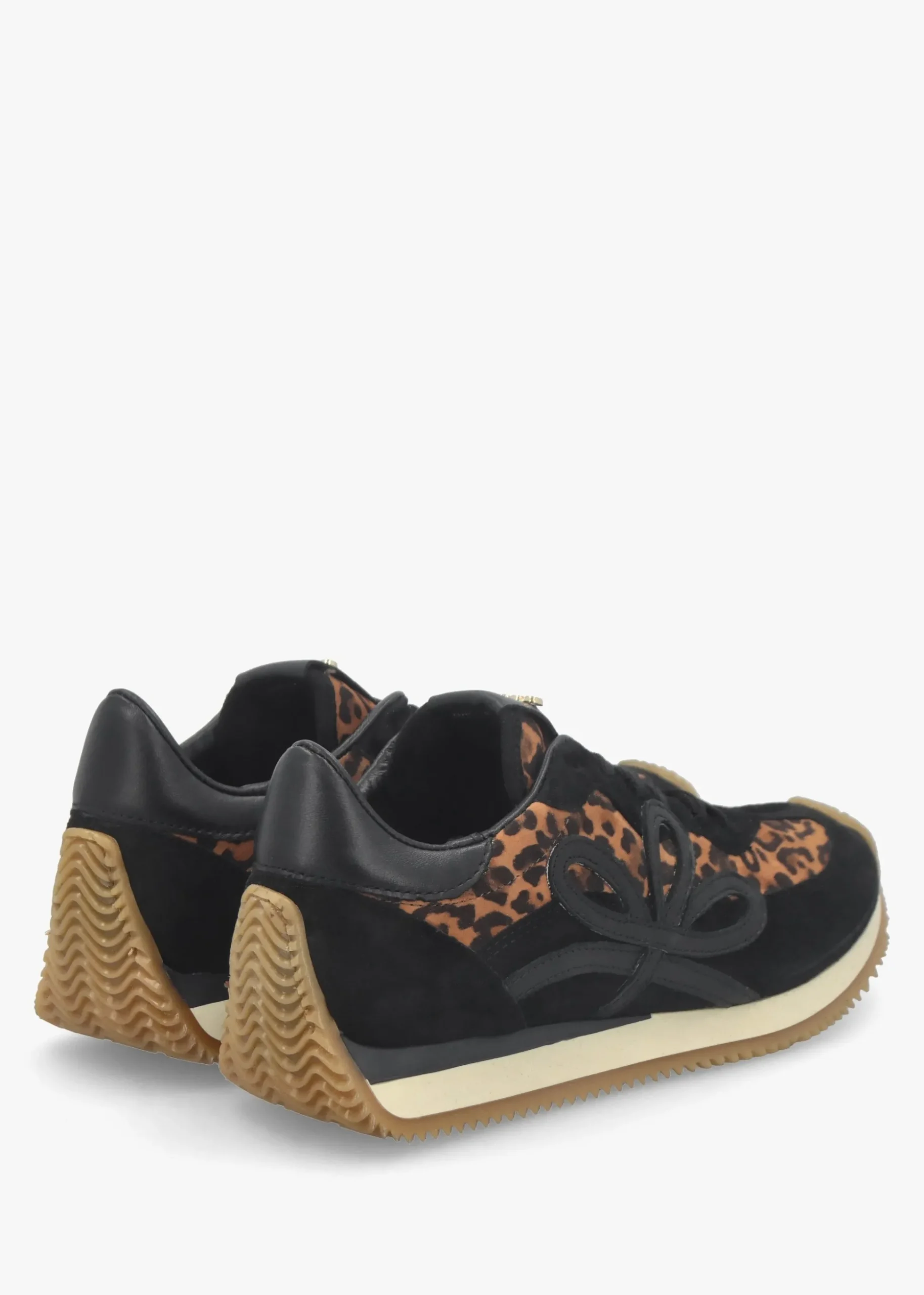 Movie Leopard Suede & Leather Runner Trainers
