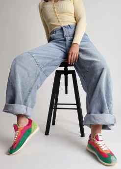Movie Multicoloured Suede & Nylon Runner Trainers