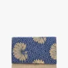 Multicoloured Blue Envelope Clutch Bag
