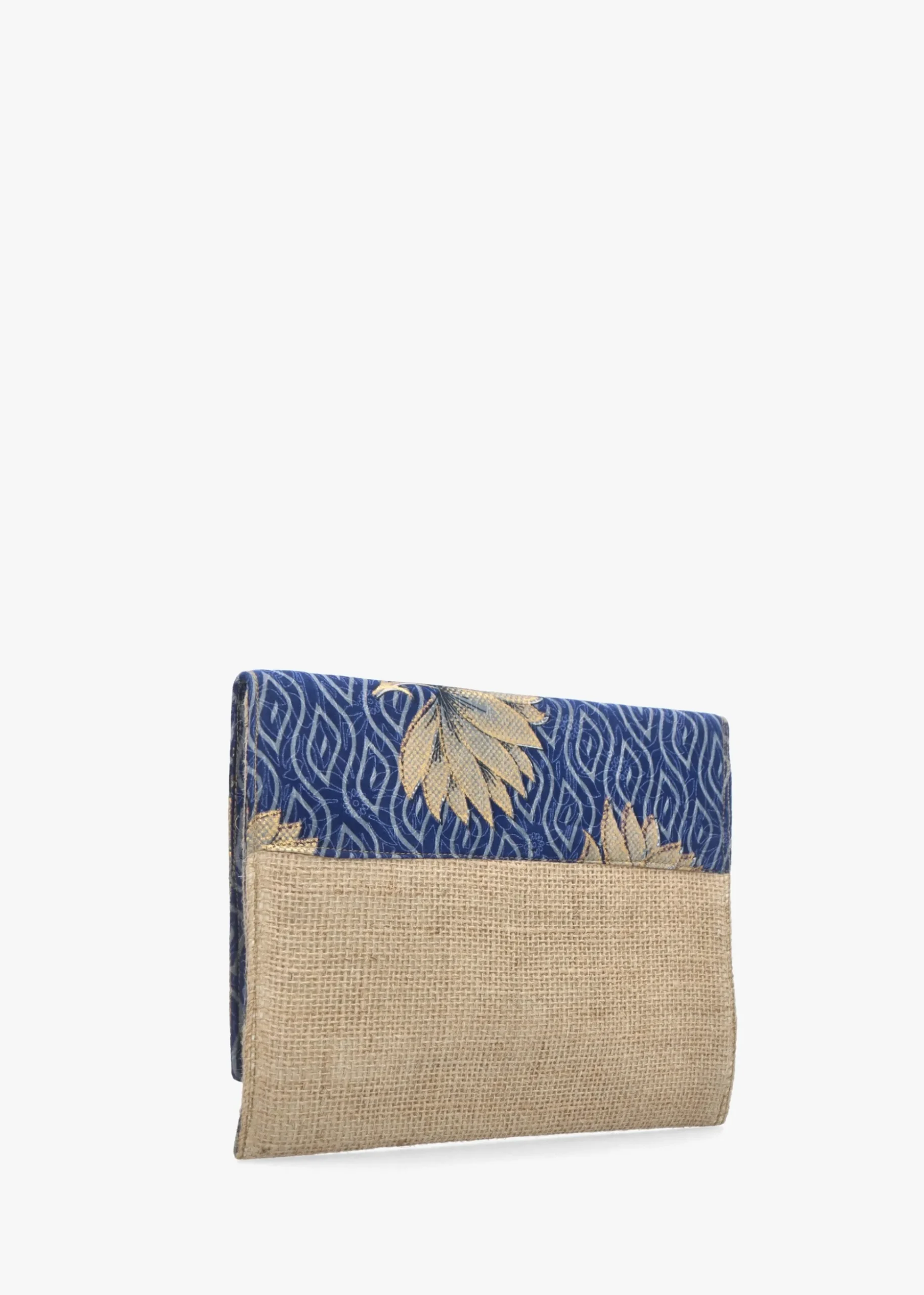 Multicoloured Blue Envelope Clutch Bag