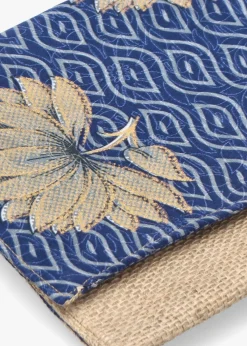 Multicoloured Blue Envelope Clutch Bag