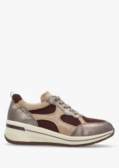 Multicoloured Leather & Mesh Trainers