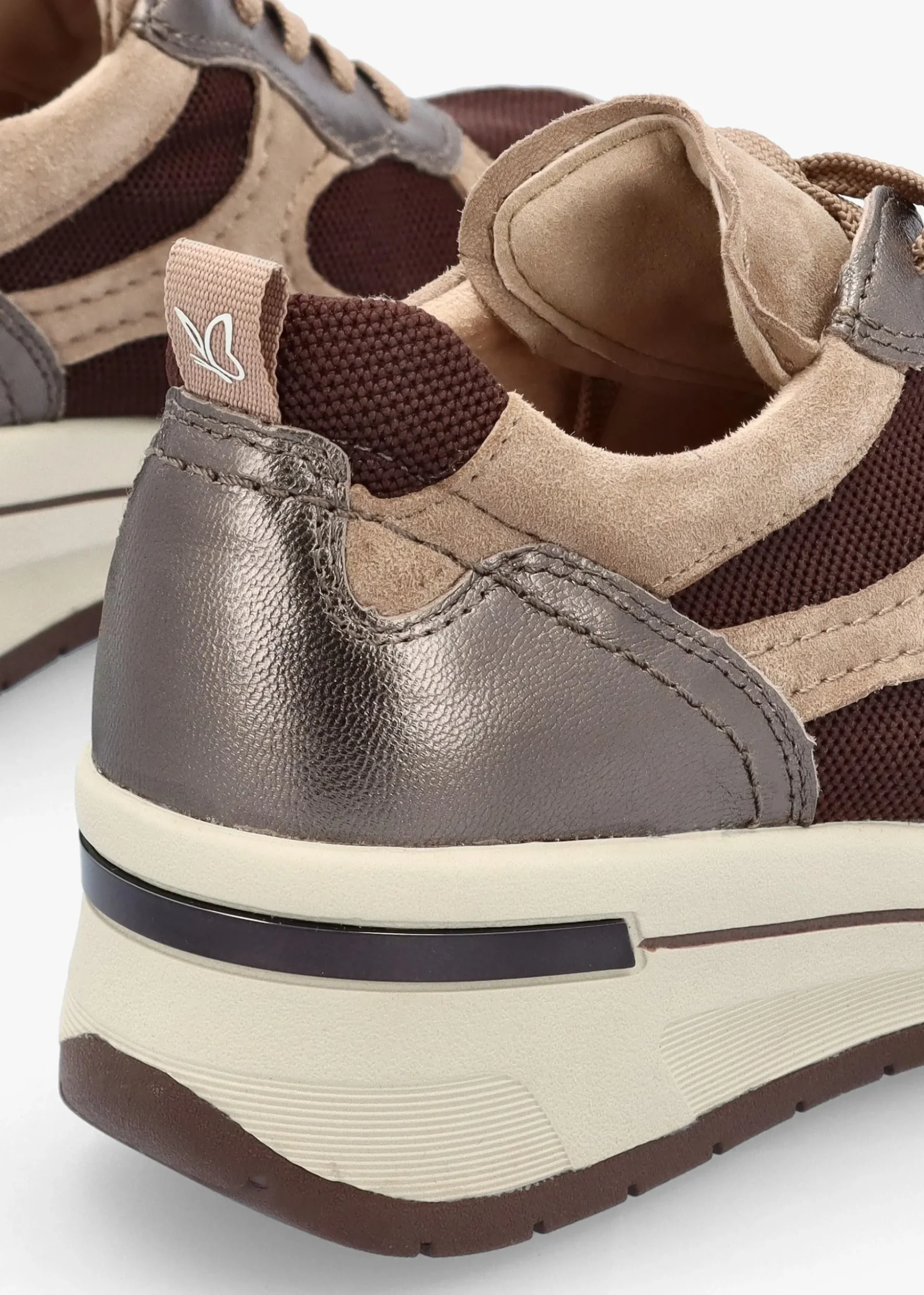 Multicoloured Leather & Mesh Trainers