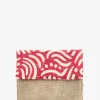 Multicoloured Pink Envelope Clutch Bag