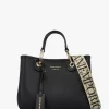 Myea Black Shopper Bag With Pouch