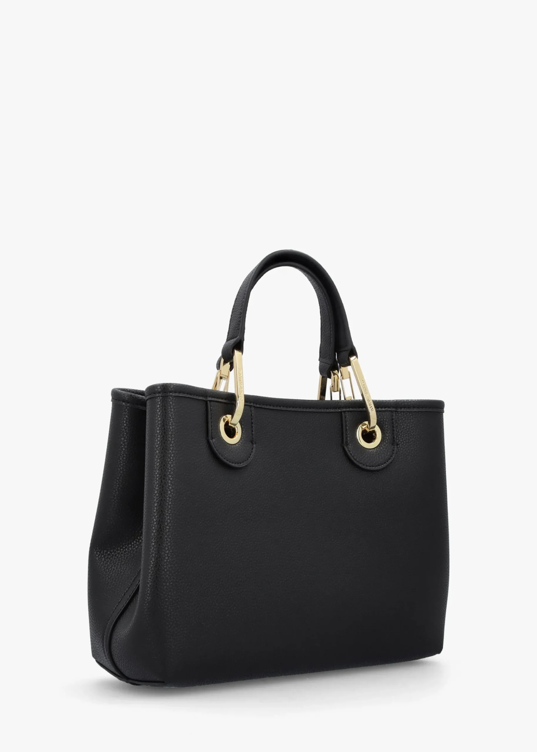 Myea Black Shopper Bag With Pouch