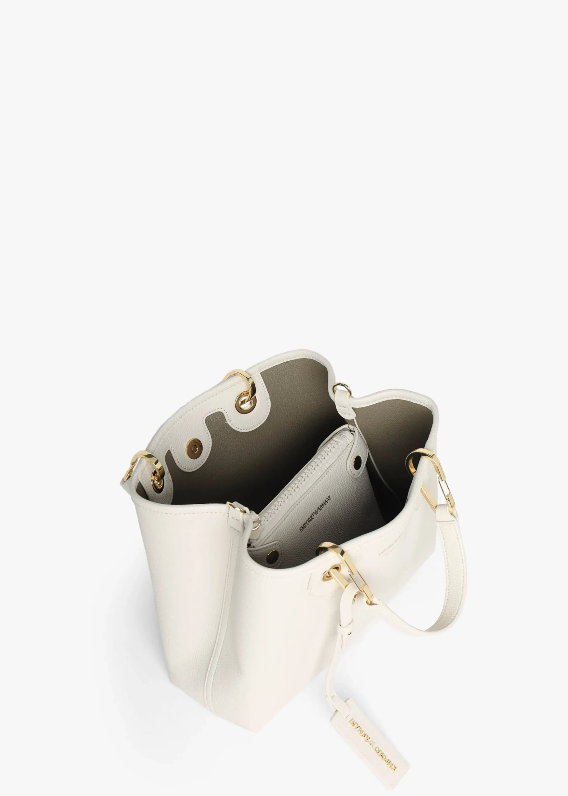 Myea Cream Shopper Bag With Pouch