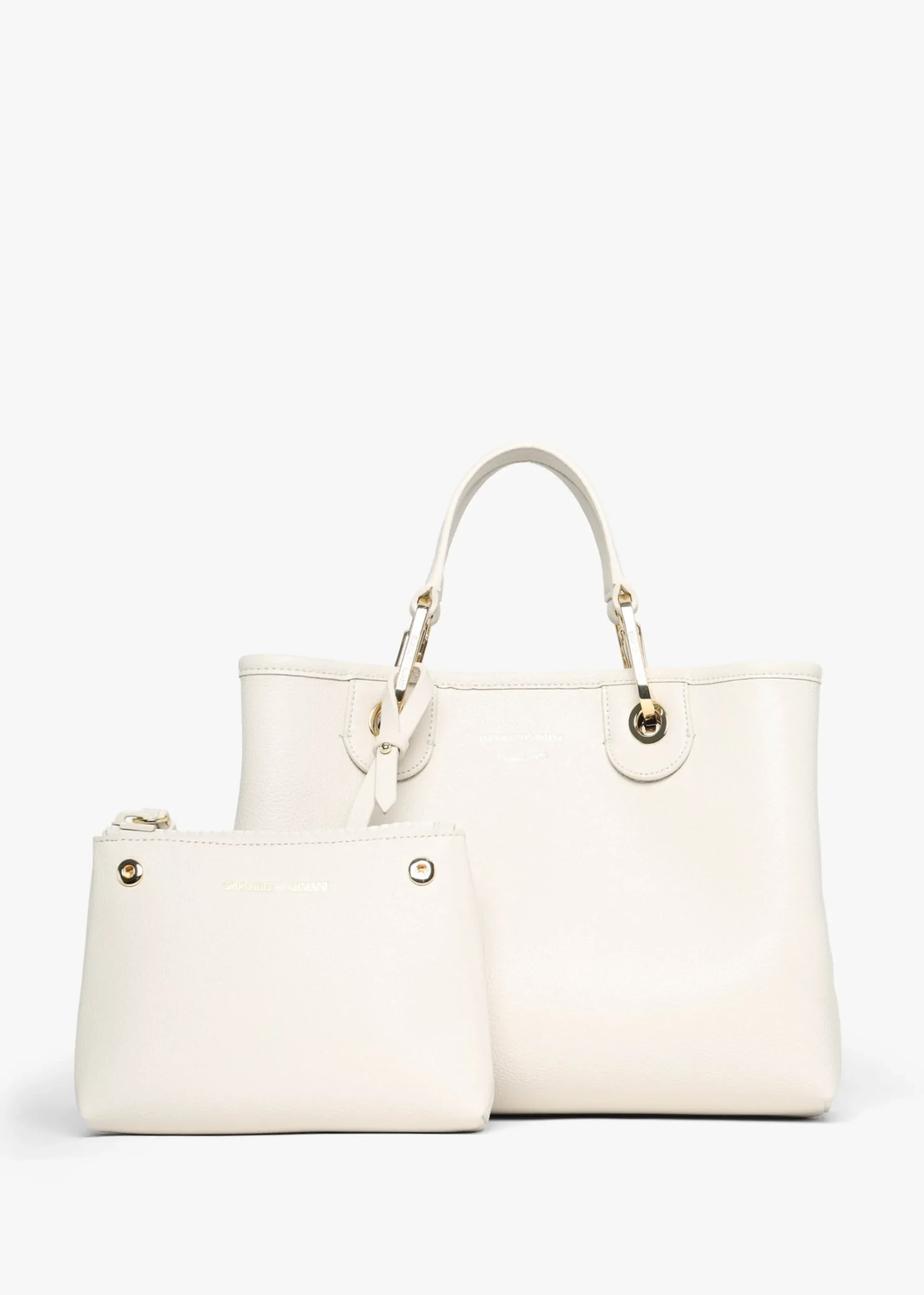 Myea Cream Shopper Bag With Pouch