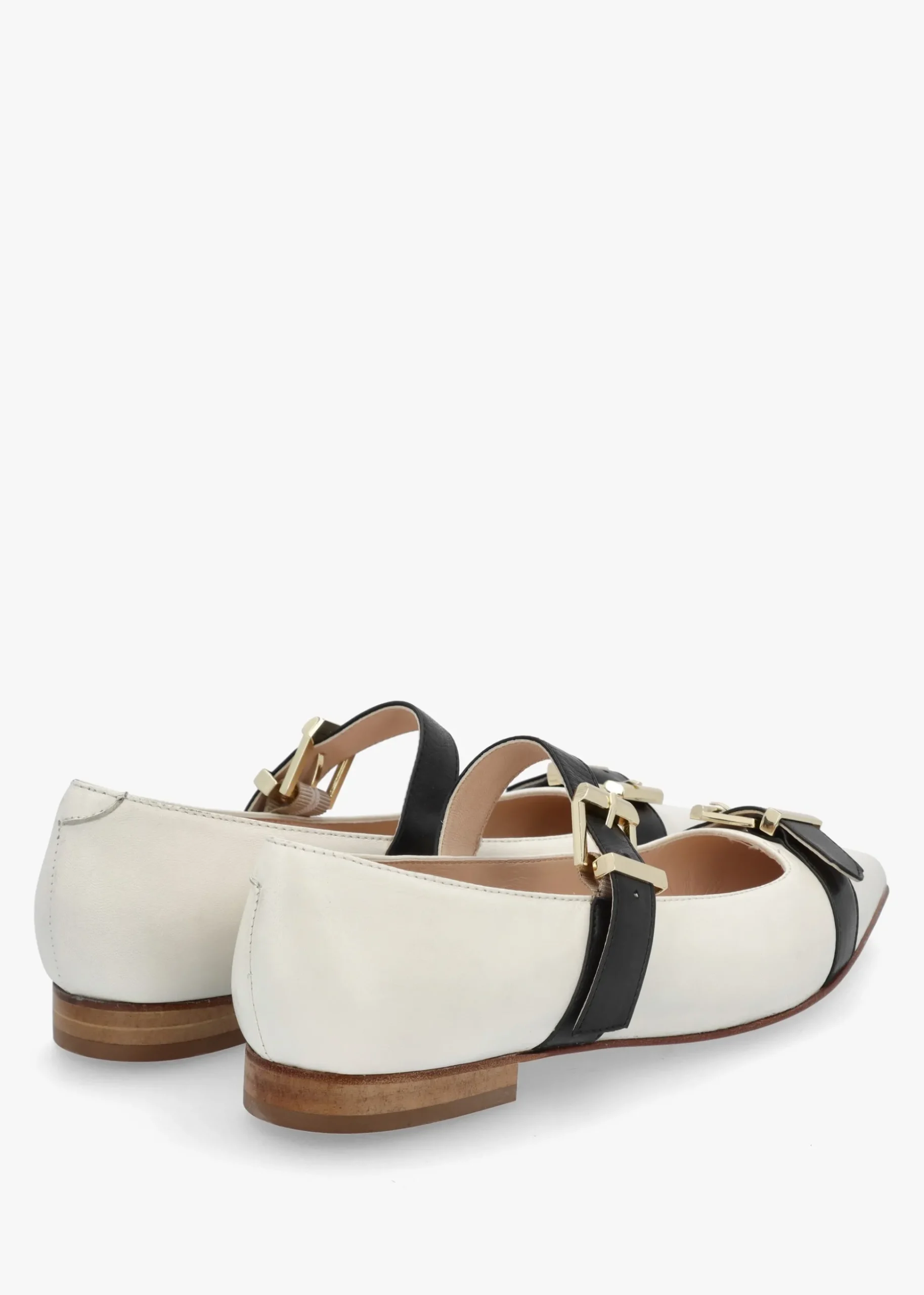 Nancy White Leather Pointed Toe Pumps