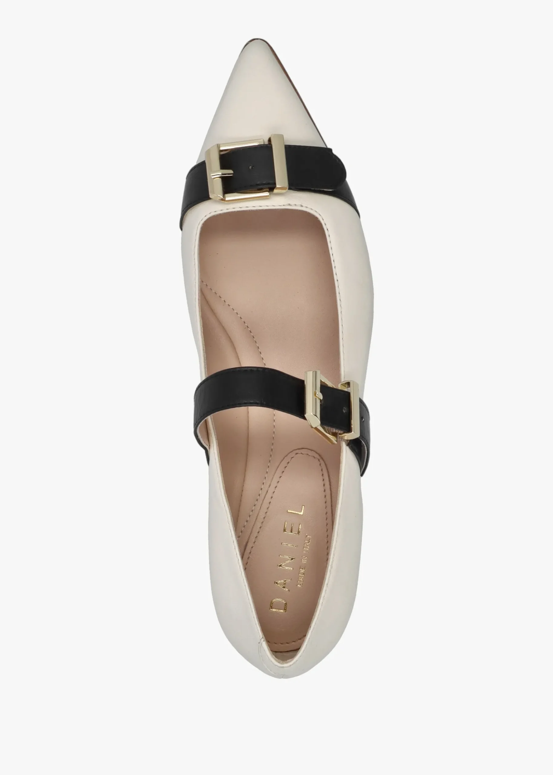 Nancy White Leather Pointed Toe Pumps