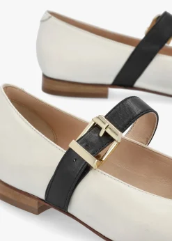 Nancy White Leather Pointed Toe Pumps