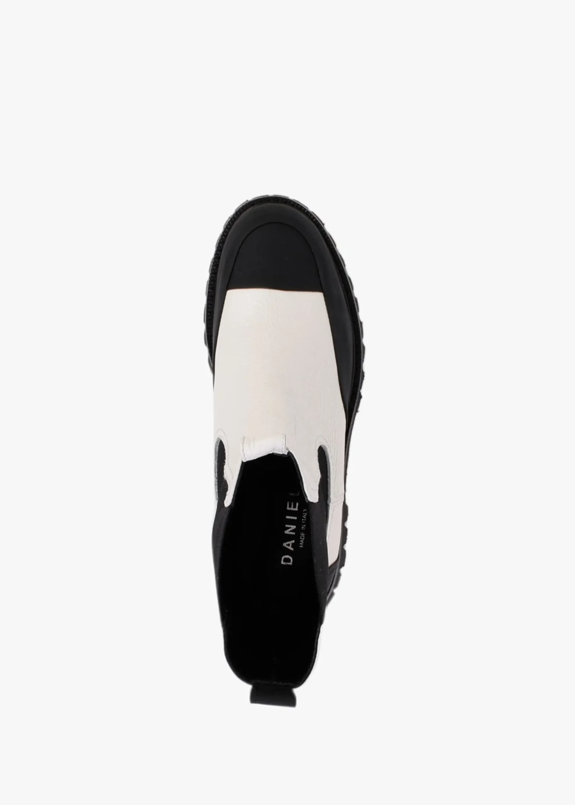 Nellie White Leather Toe Cap Chelsea Boots