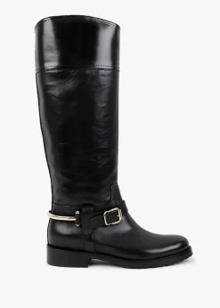 Nospur Black Leather Stirrup Ridding Boots