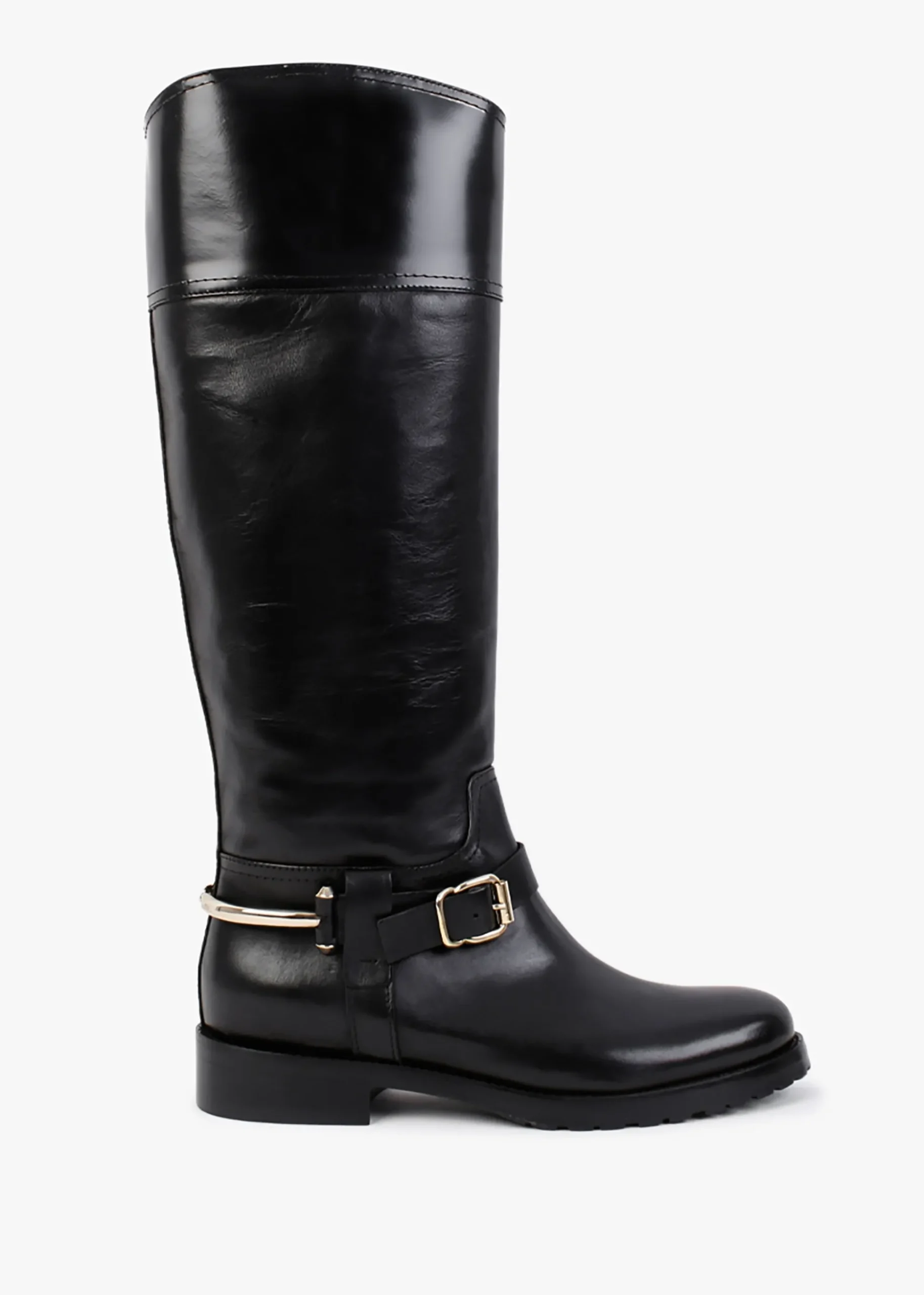 Nospur Black Leather Stirrup Ridding Boots