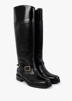 Nospur Black Leather Stirrup Ridding Boots