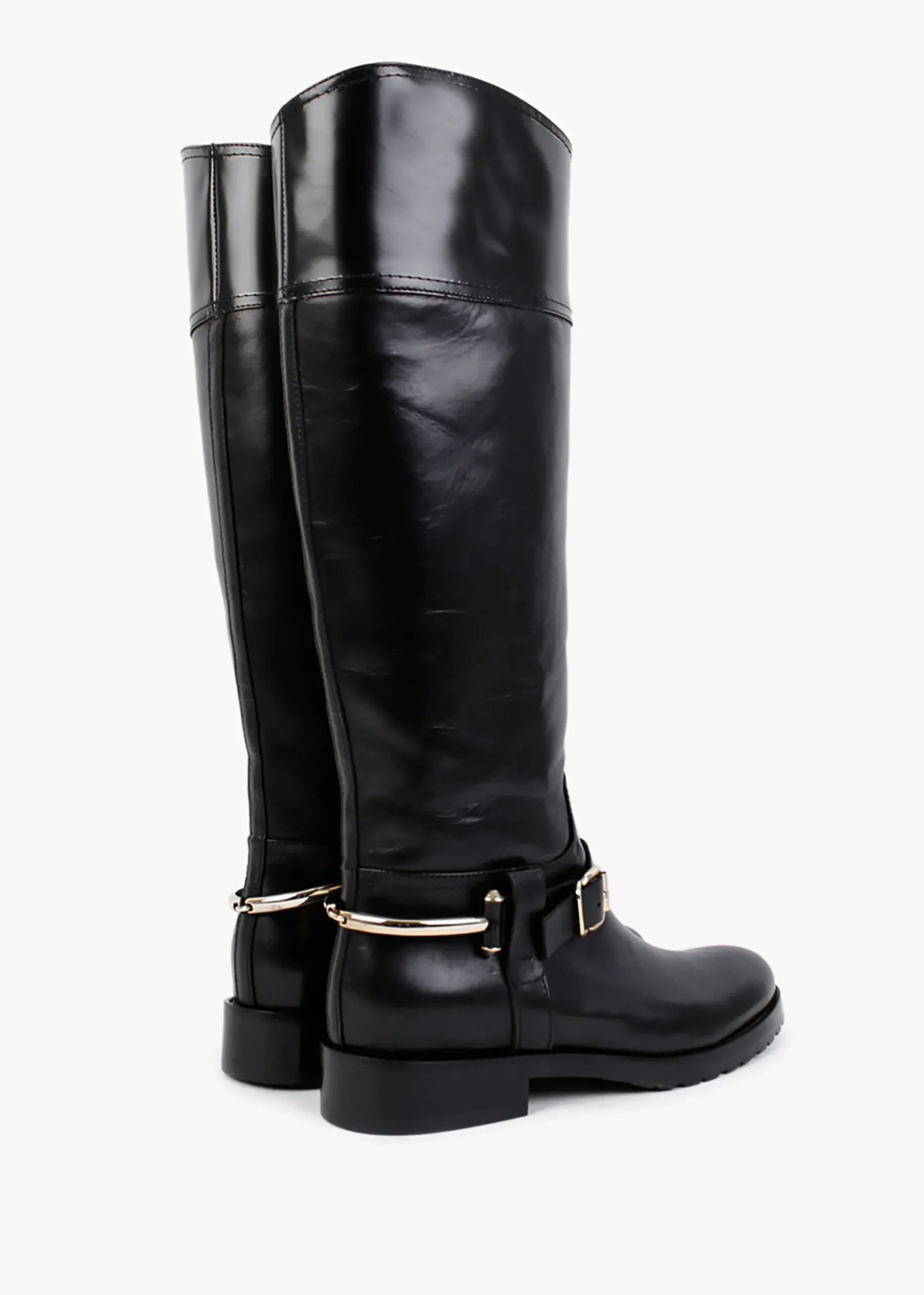 Nospur Black Leather Stirrup Ridding Boots