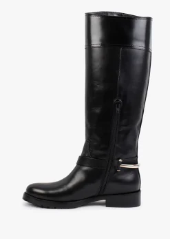Nospur Black Leather Stirrup Ridding Boots