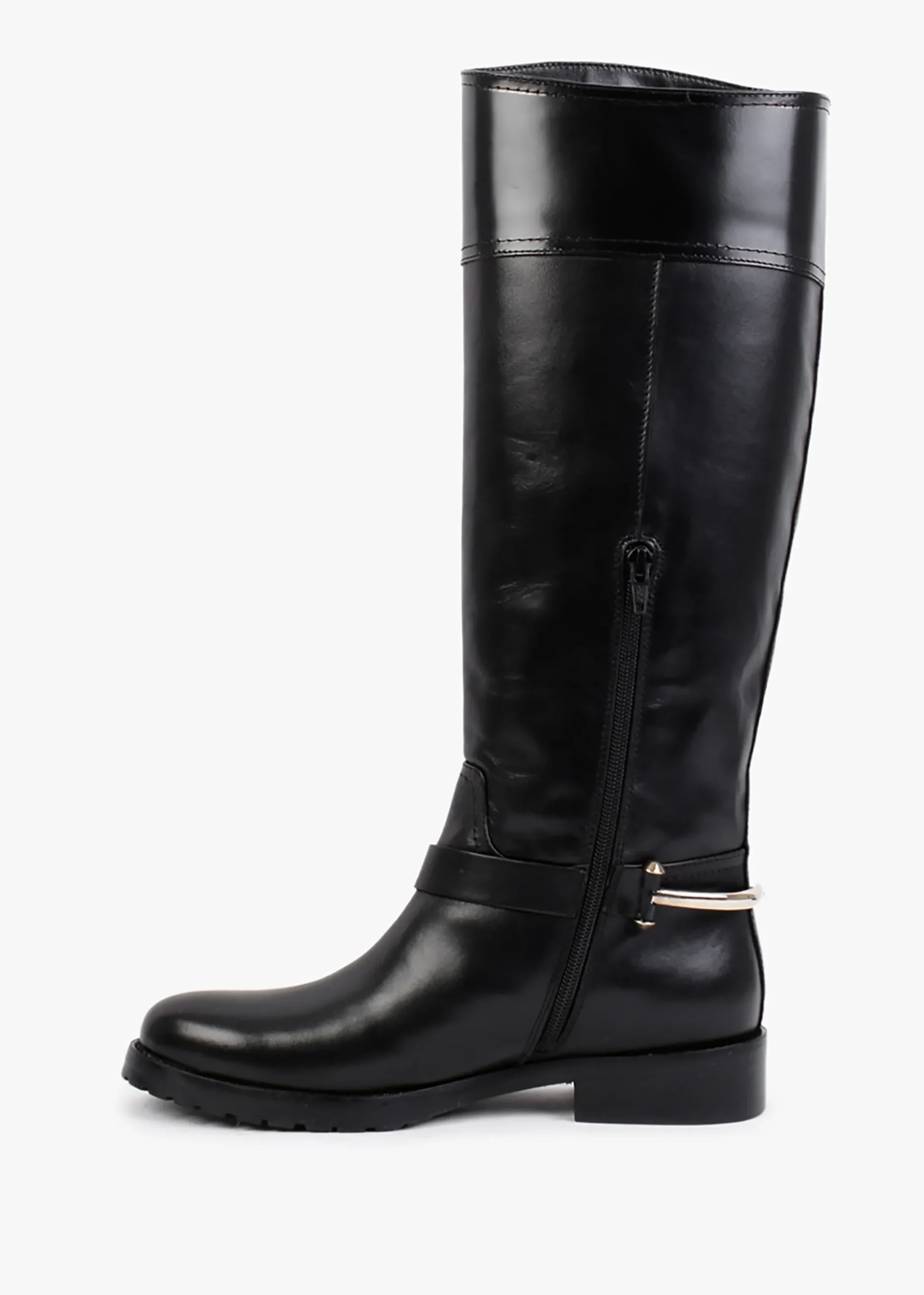 Nospur Black Leather Stirrup Ridding Boots