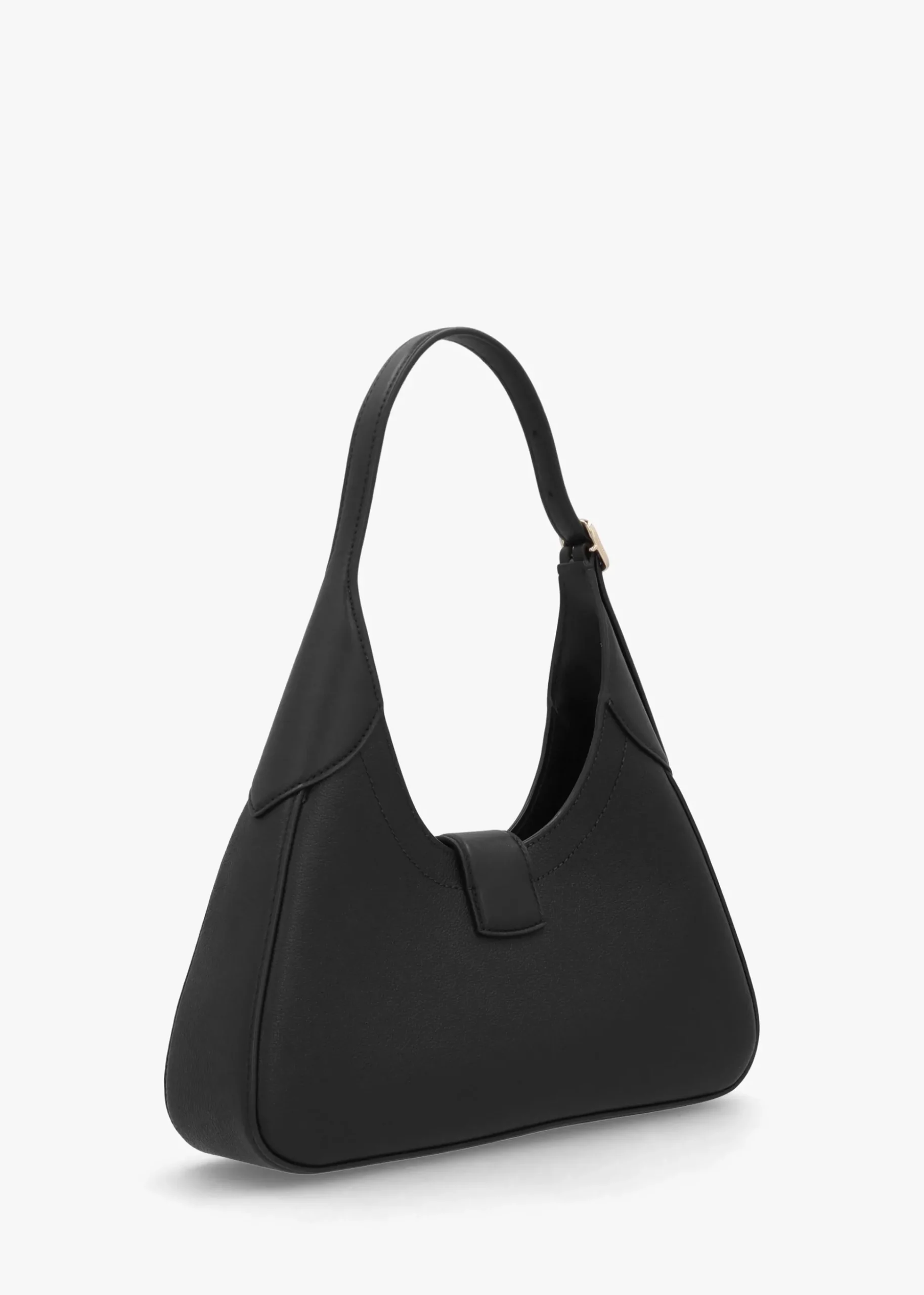 Nouveau Small Black Leather Shoulder Bag