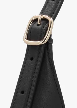 Nouveau Small Black Leather Shoulder Bag