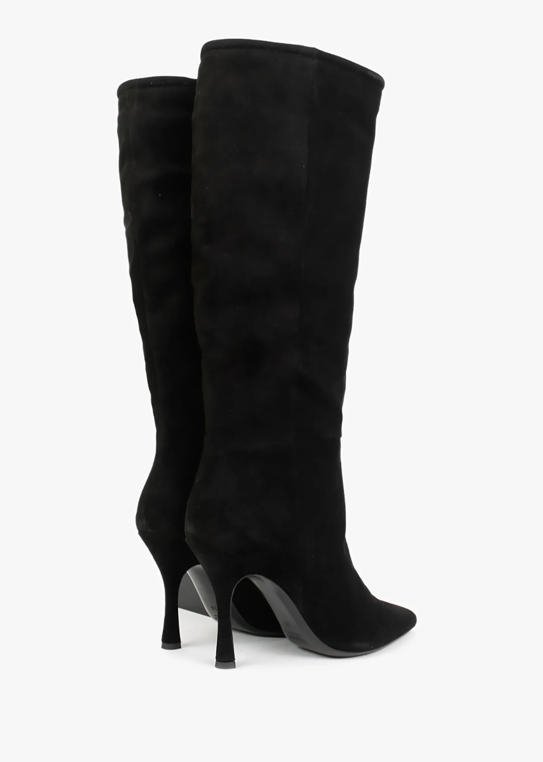 Nulnee Black Suede Knee Boots