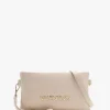 Nur Quilted Ecru Pouch Bag