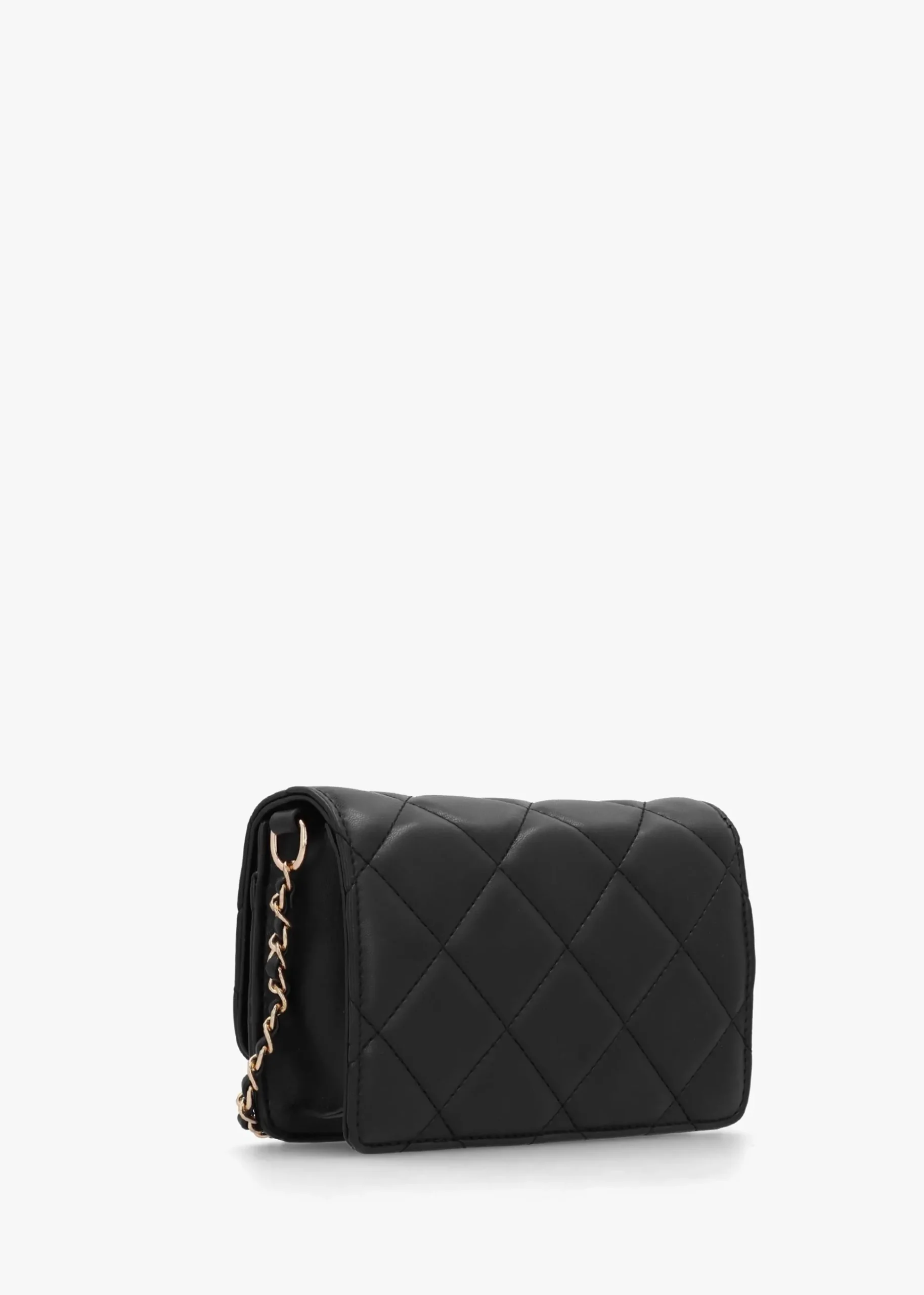 Ocarina II Quilted Nero Shoulder Bag