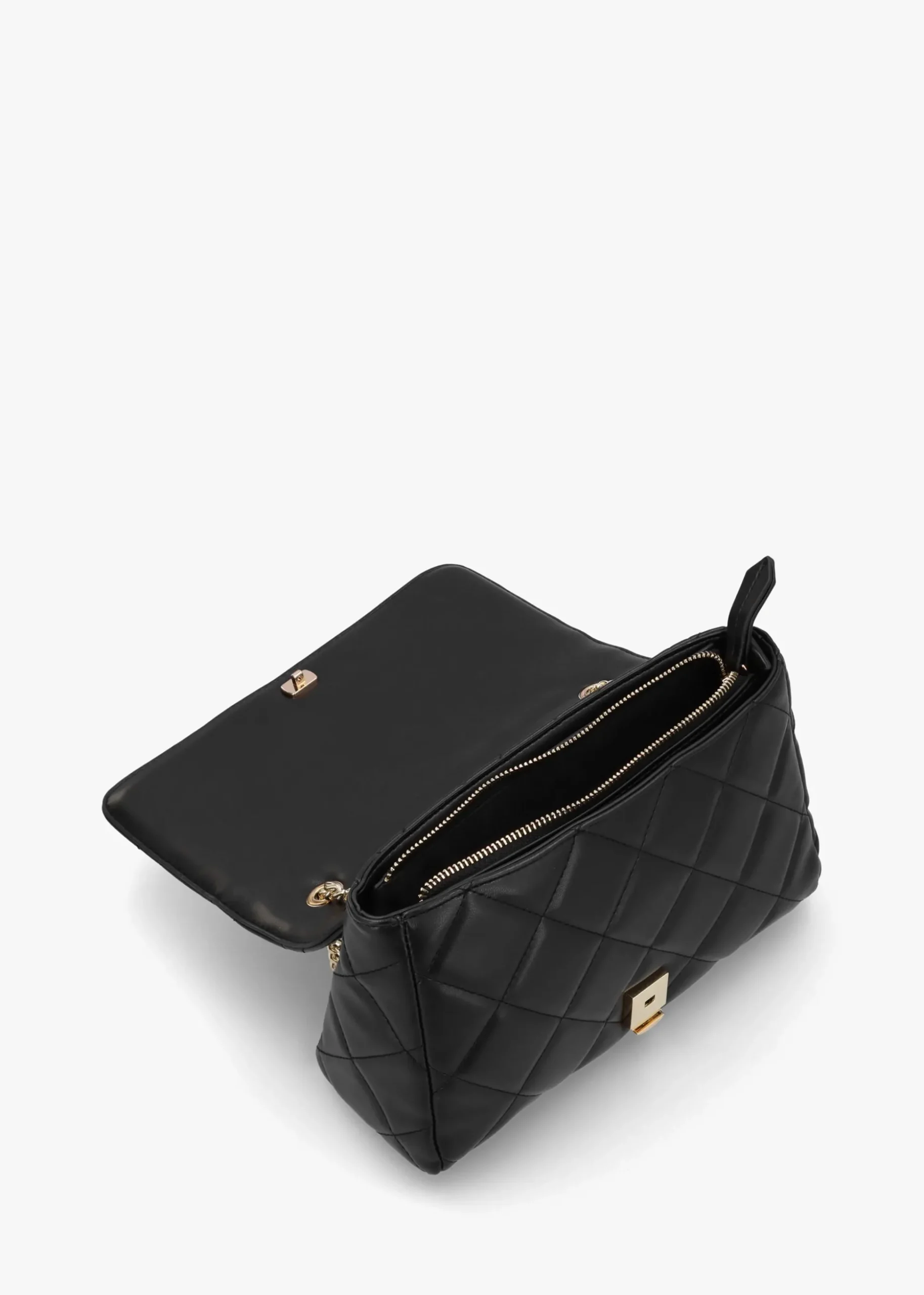 Ocarina Quilted Nero Satchel Bag
