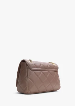 Ocarina Quilted Taupe Satchel Bag