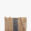 One-Of-A-Kind Aristi Natural Black & Silver Clutch Bag