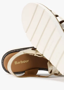 Otterburn Gold Leather Fisherman Sandals