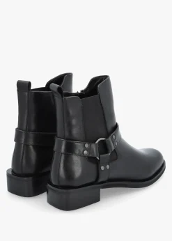 Palanne Black Leather Chelsea Boots