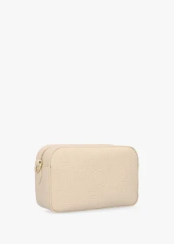 Pansy Ecru Logo Camera Bag