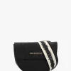 Pansy Logo Nero Satchel Bag