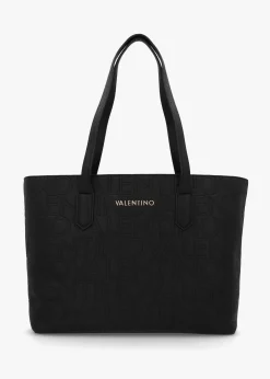 Pansy Nero Logo Shopper Bag