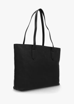 Pansy Nero Logo Shopper Bag