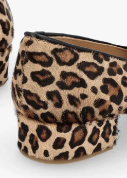 Pasco Leopard Pony Hair Snaffle Loafers